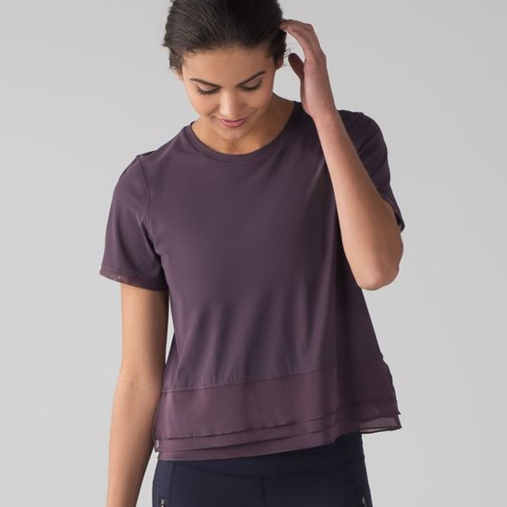 lululemon athletica Purple Short Sleeve Tee